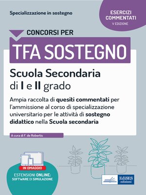 cover image of Concorsi TFA Sostegno Didattico--Esercizi commentati